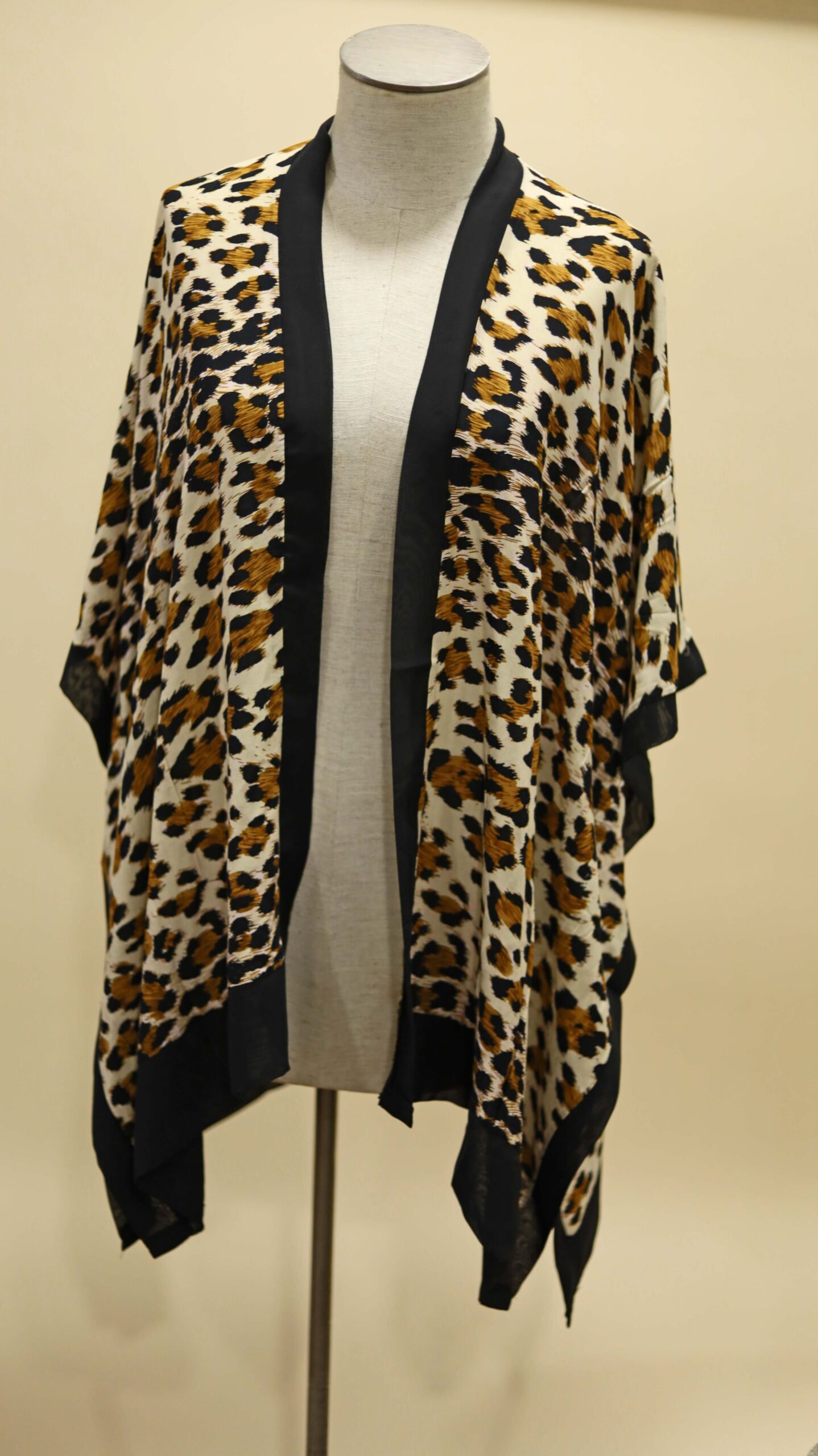 Kimono Print Esther Up Leopard - Justy Cover Print Animal